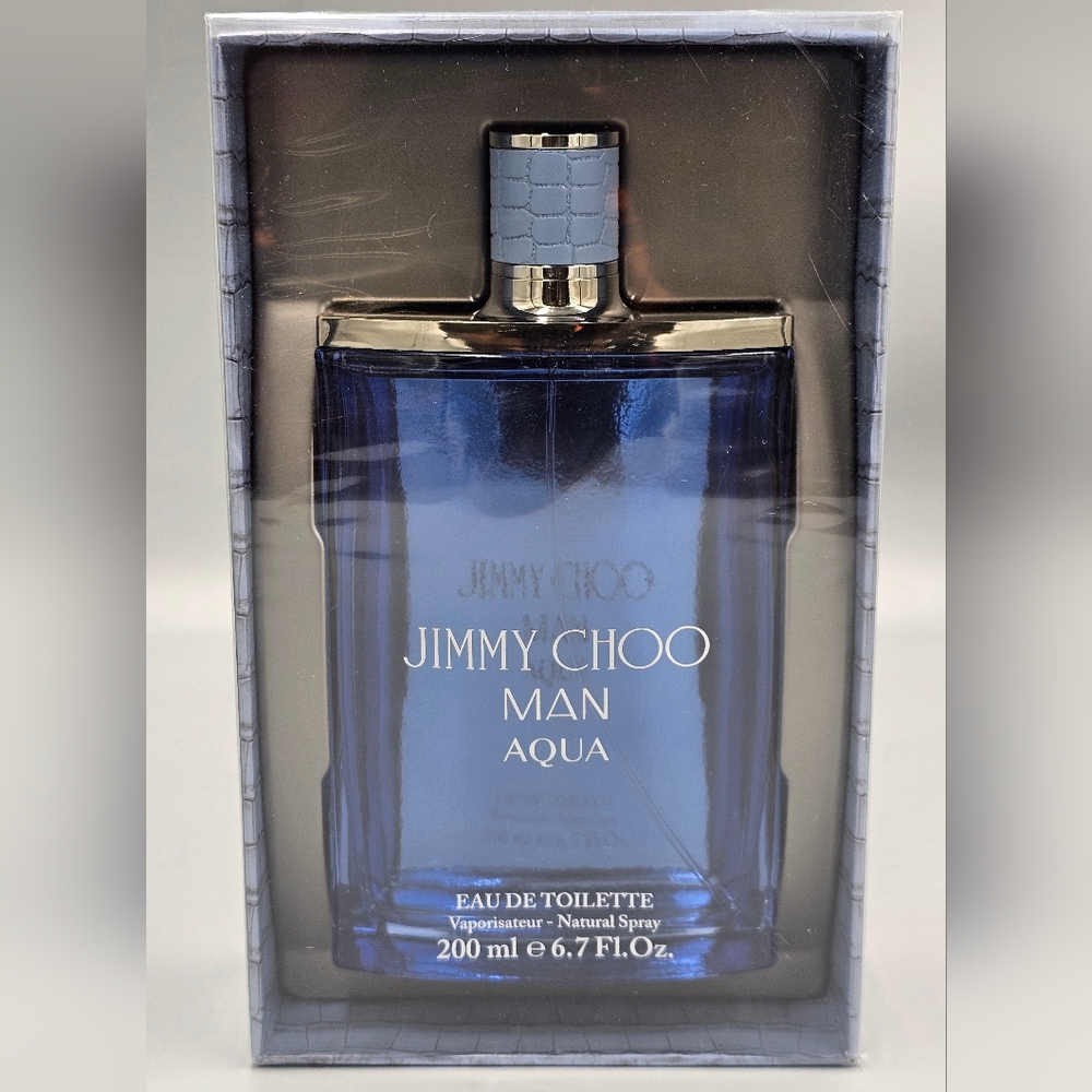 Jimmy Choo Man Aqua 6.7 oz 200ml Edt 100% Authentic Brand New Sealed